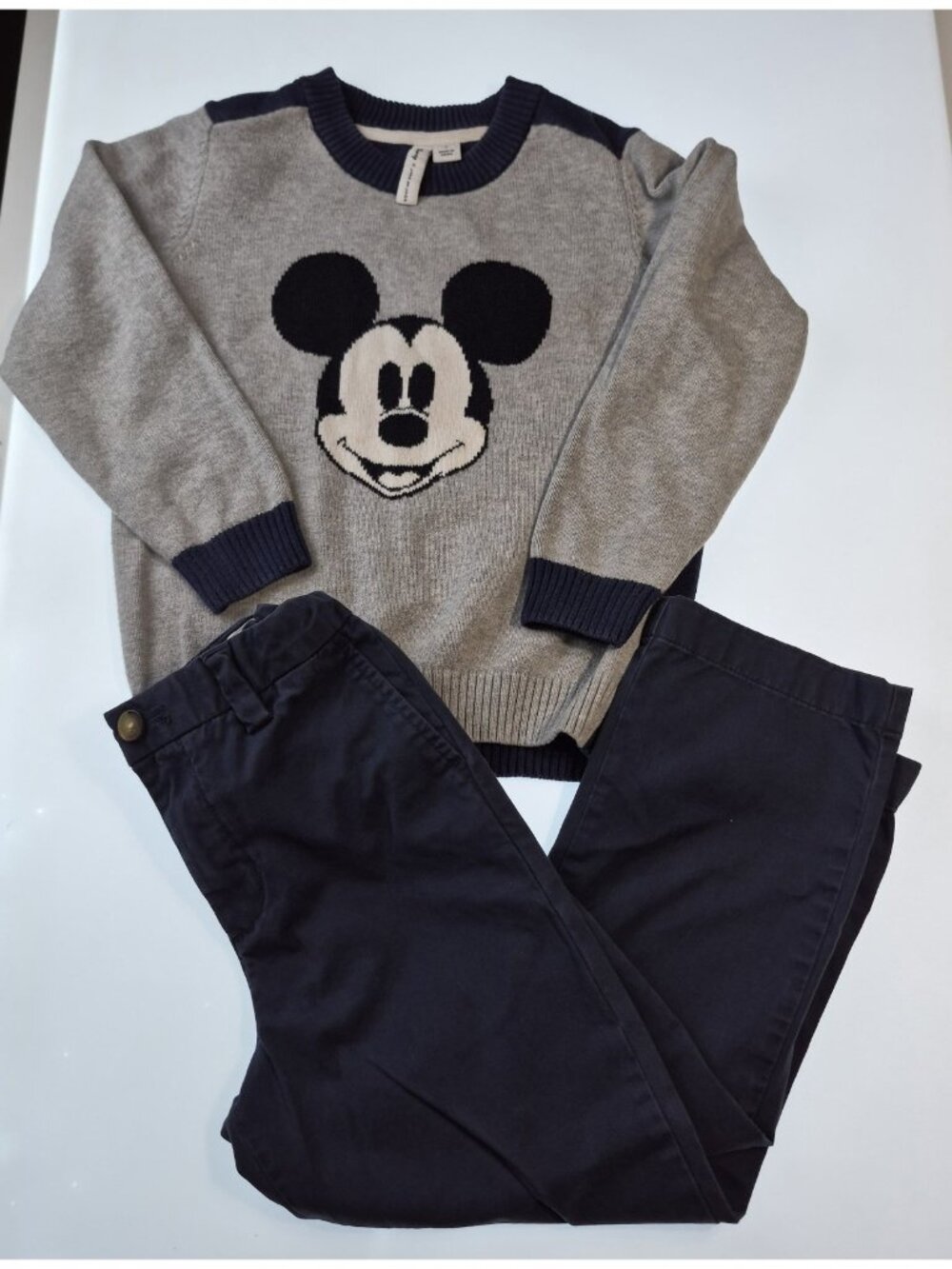 Janie and Jack Disney Mickey Sweater Vineyard Vines Pants Boys Outfit Set
